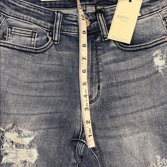 Judy blue isn’t she lovely straight leg denim stretchy nwt 3/26 - Picture 5 of 8